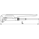 Unior kliješta za cijevi ravna 90° nazubljena 2" 540 mm - 480/6 (601483)